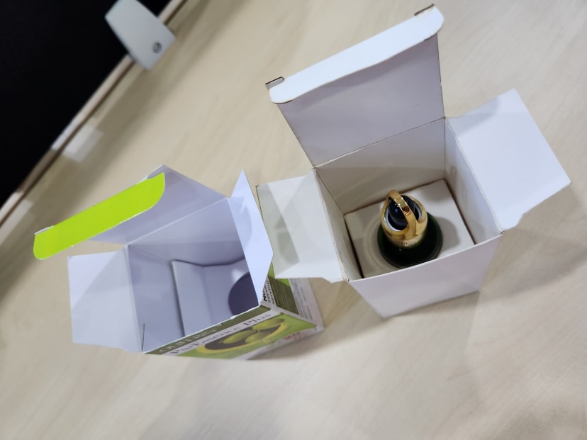 Toprint unit box packaging example