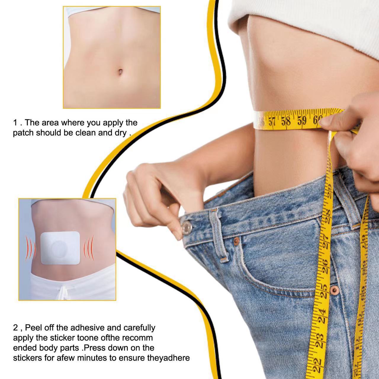 Adhesive strips for slimming