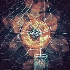 Decorative illustration with the word Iran at the center. Illustration by Anson Liaw, Decorative, 