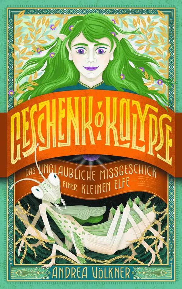 Illustrated book cover of Geschenk-o-kalypse.