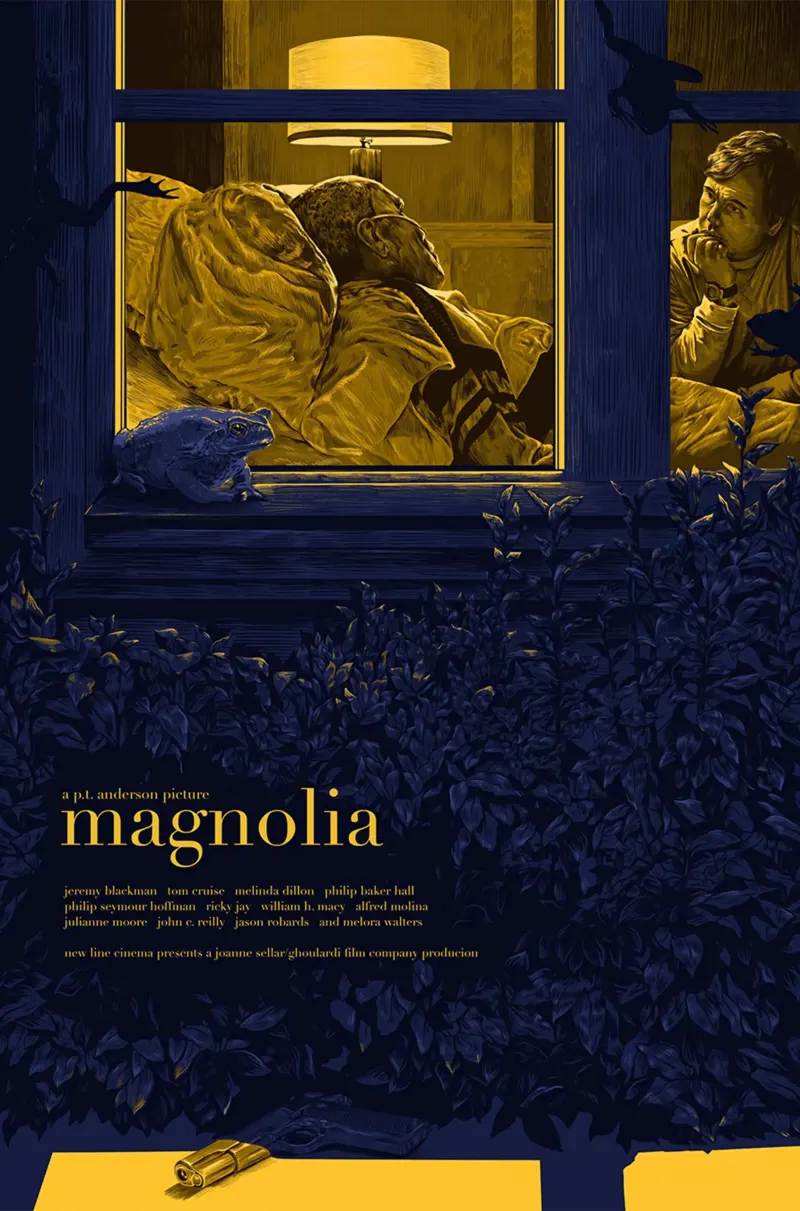 Illustration of a poster for Magnolia.. Illustration by Ella Geida, Figurative, 