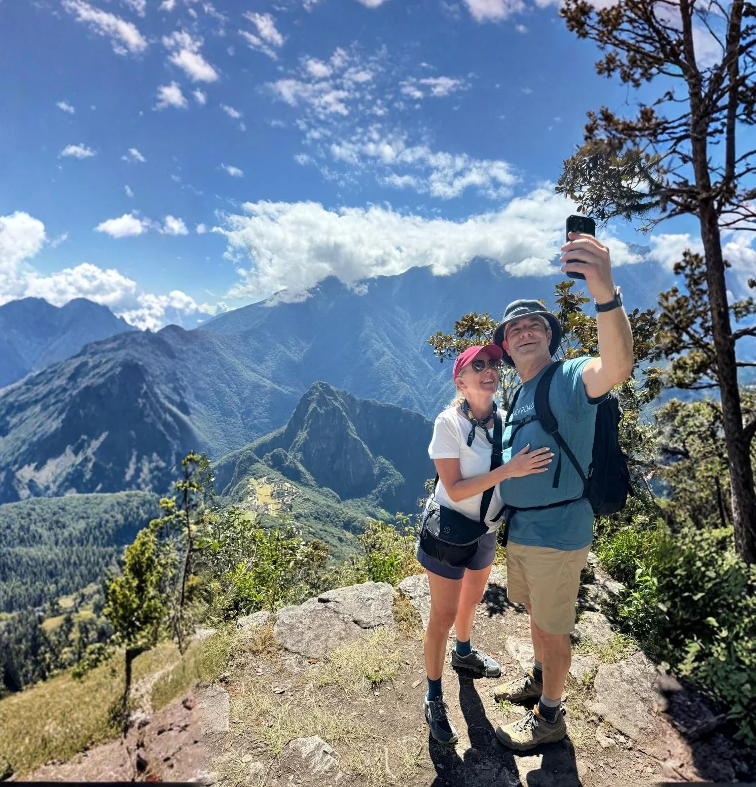 Placeholder — trekkers on a mountain trail in Peru