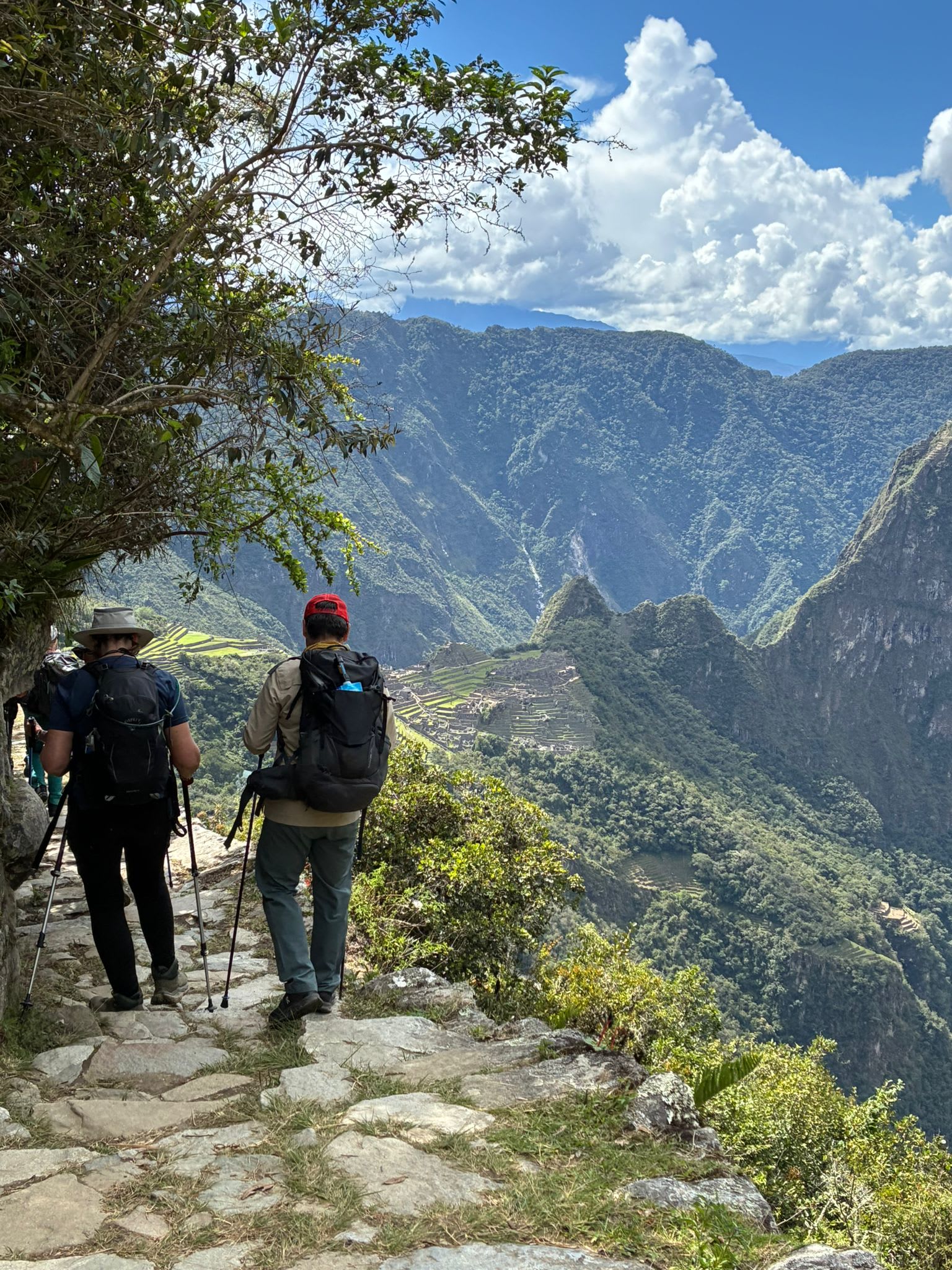 Placeholder — trekkers on a mountain trail in Peru