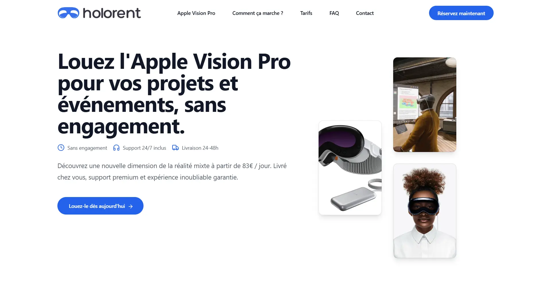 Holorent Rebrand UI