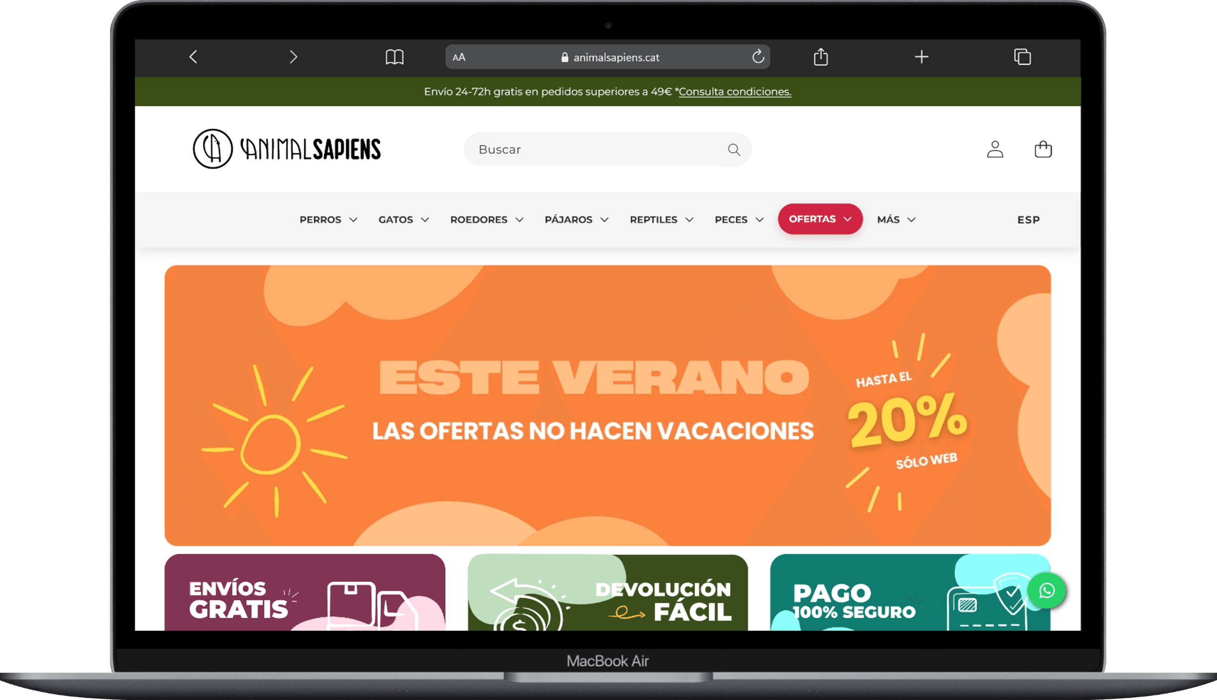 Mockup home page
