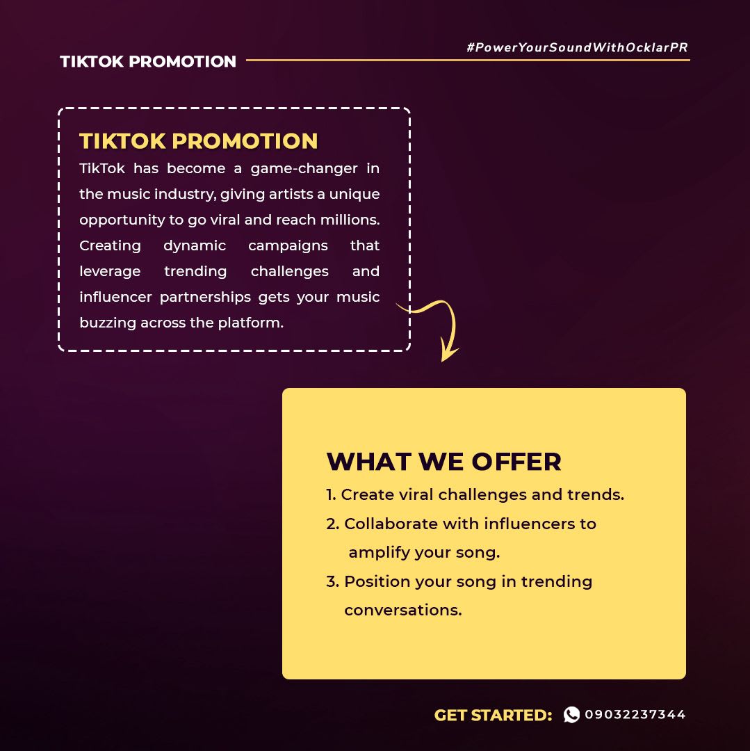 Media and publication services for music promotion by OCKLAR