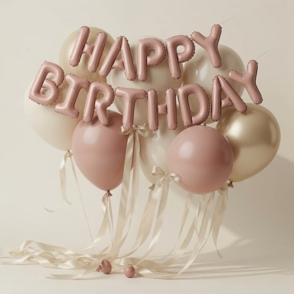 Balloon decoration set on the table