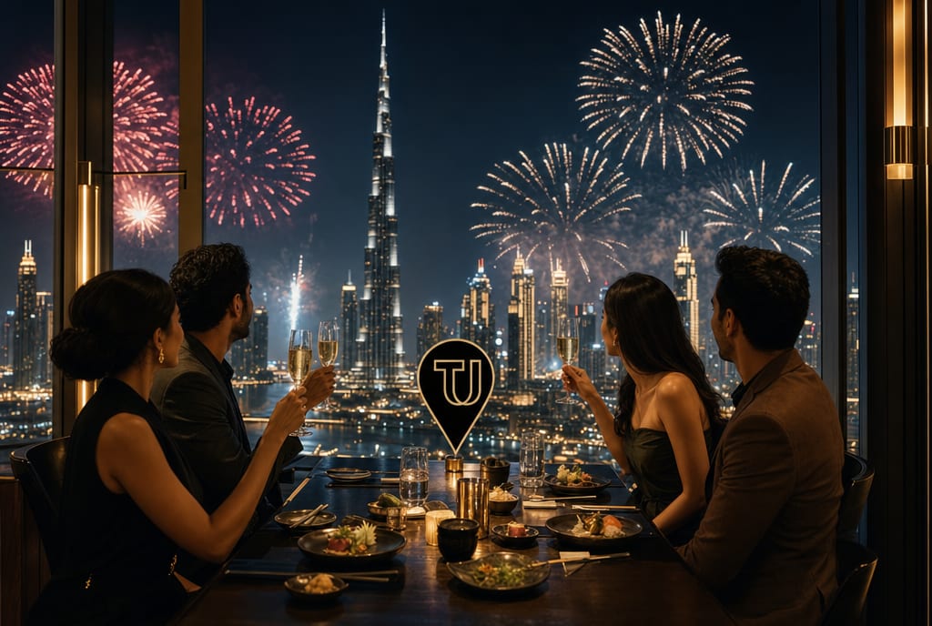Special Occasions table at a Dubai restaurant