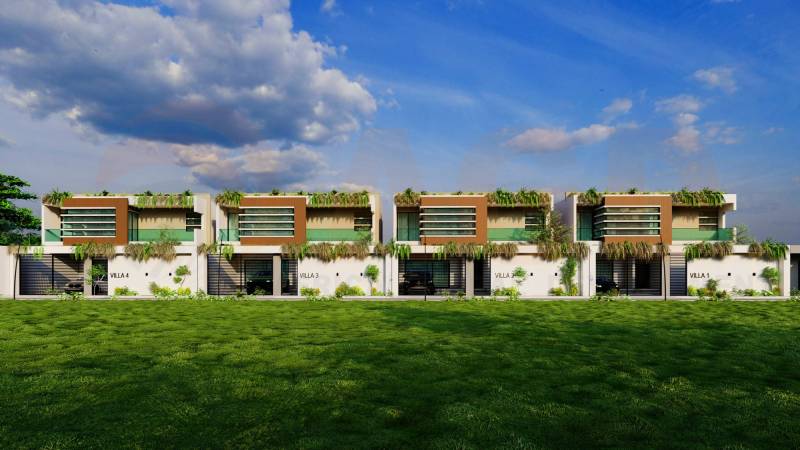 PROJET DE CONSTRUCTION DE 4 VILLAS DUPLEX AVEC PISCINE