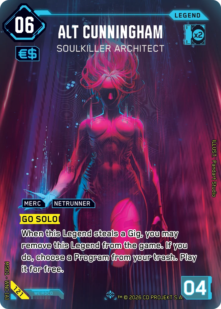 Alt Cunningham - Soulkilller Architect | Database — Cyberpunk TCG