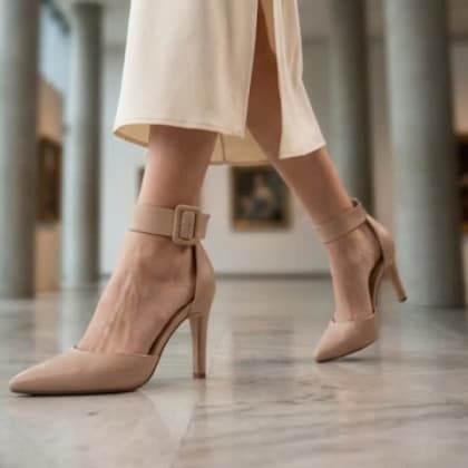 ME620 Tacones de oficina formales con correa estilleto