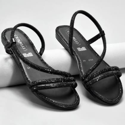 CR2783 Sandalias de moda para dama con brillos