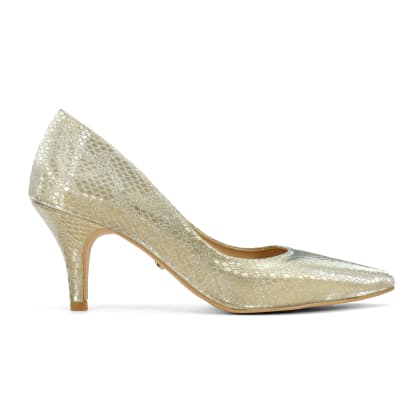 CH2100 estilleto tacon mediano liso moda para mujer