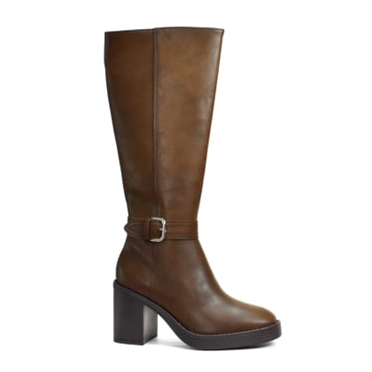 ME1748 Bota para dama larga con tacon de 8 cm