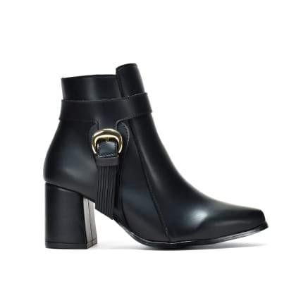 MA4522 Botin para dama con hebilla fija 6 cm de tacon
