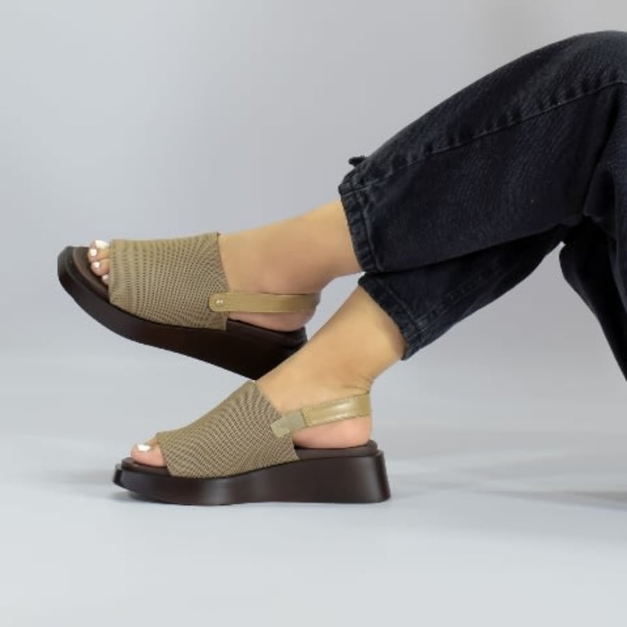 DD67266 Plataformas casual encaje con correa