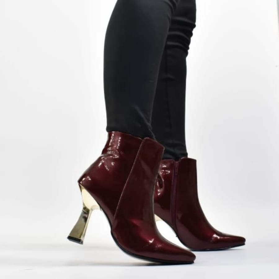 JM7810 Botines para dama tacon cromado