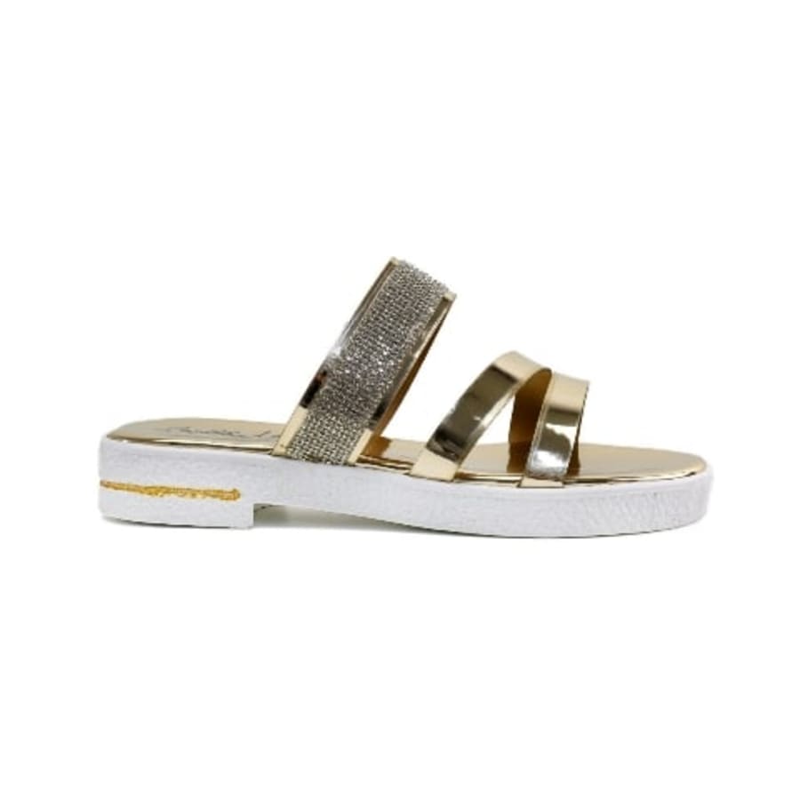 MA812 Sandalias de verano para dama material espejo