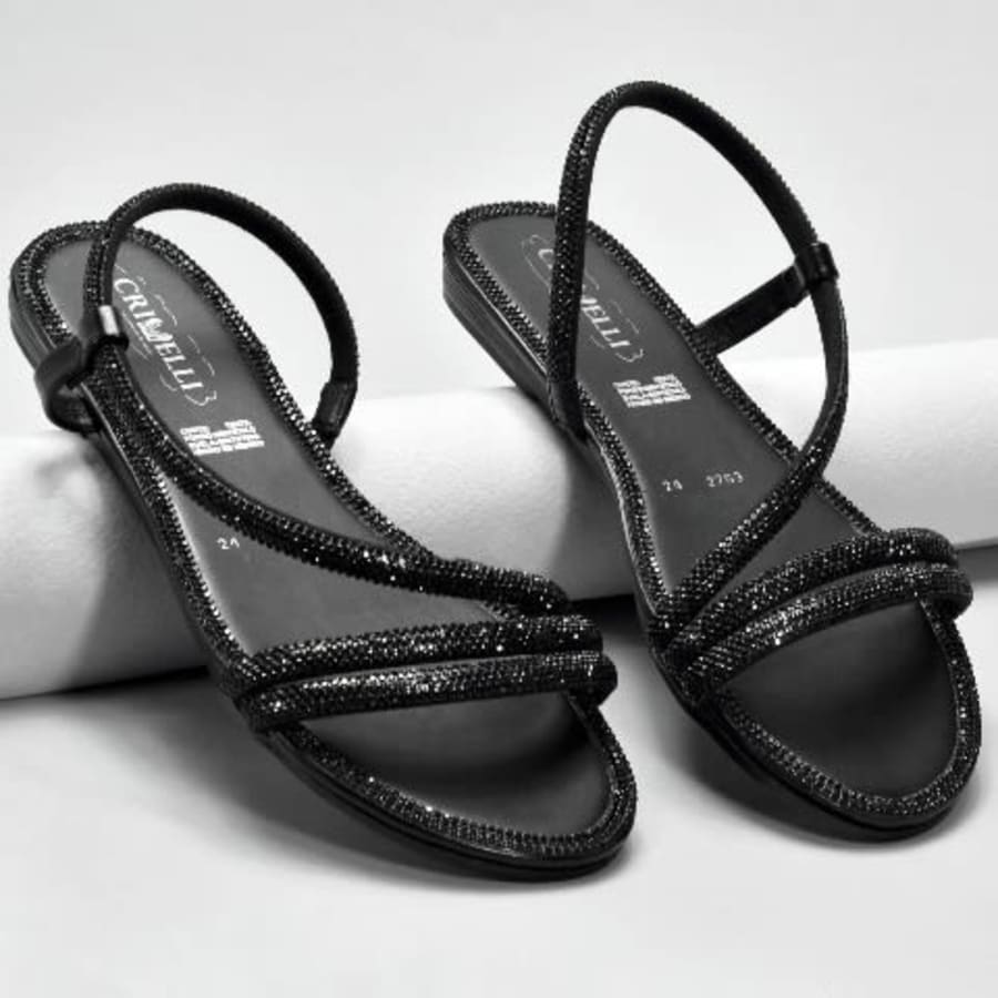 CR2783 Sandalias de moda para dama con brillos