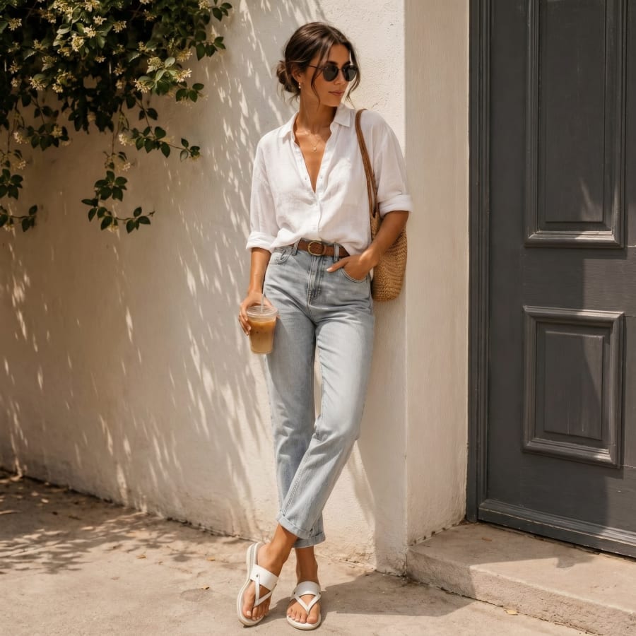 MA302 Sandalias de moda para mujer con cuña y tiras