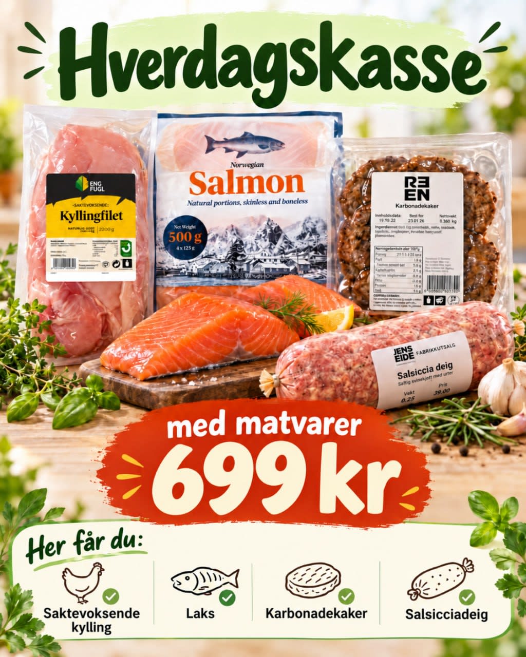 Hverdagskasse – 699 kr