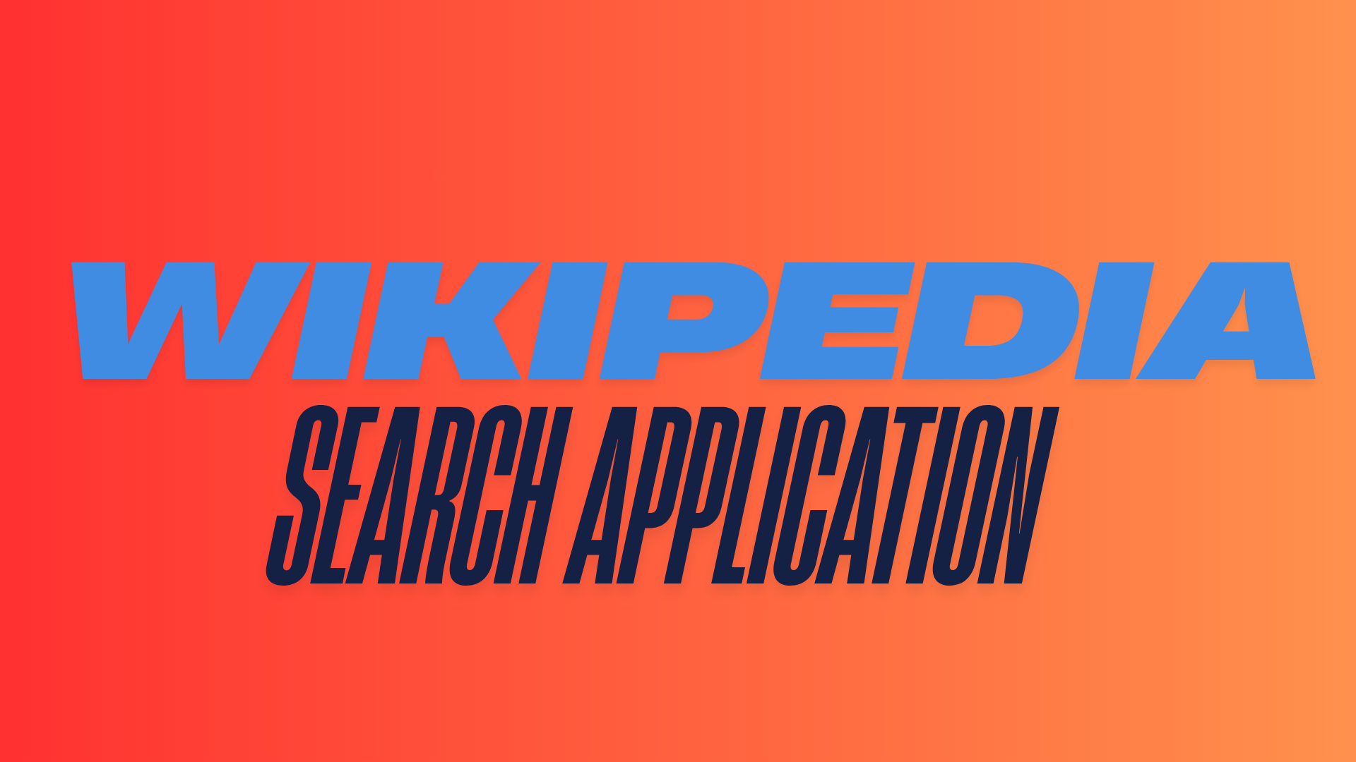 Wikipedia Search Application Screenshot