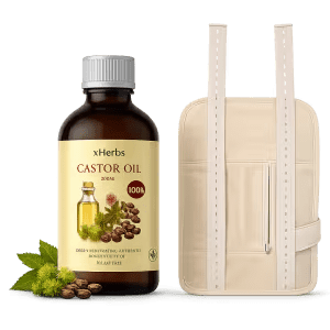 Castor Oil + Tummy & Neck wrap Combo — on xHerbs Store Nigeria