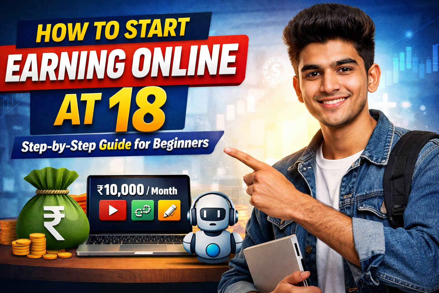 How to Start Earning Online at 18 (Step-by-Step Guide for Beginners in 2026)