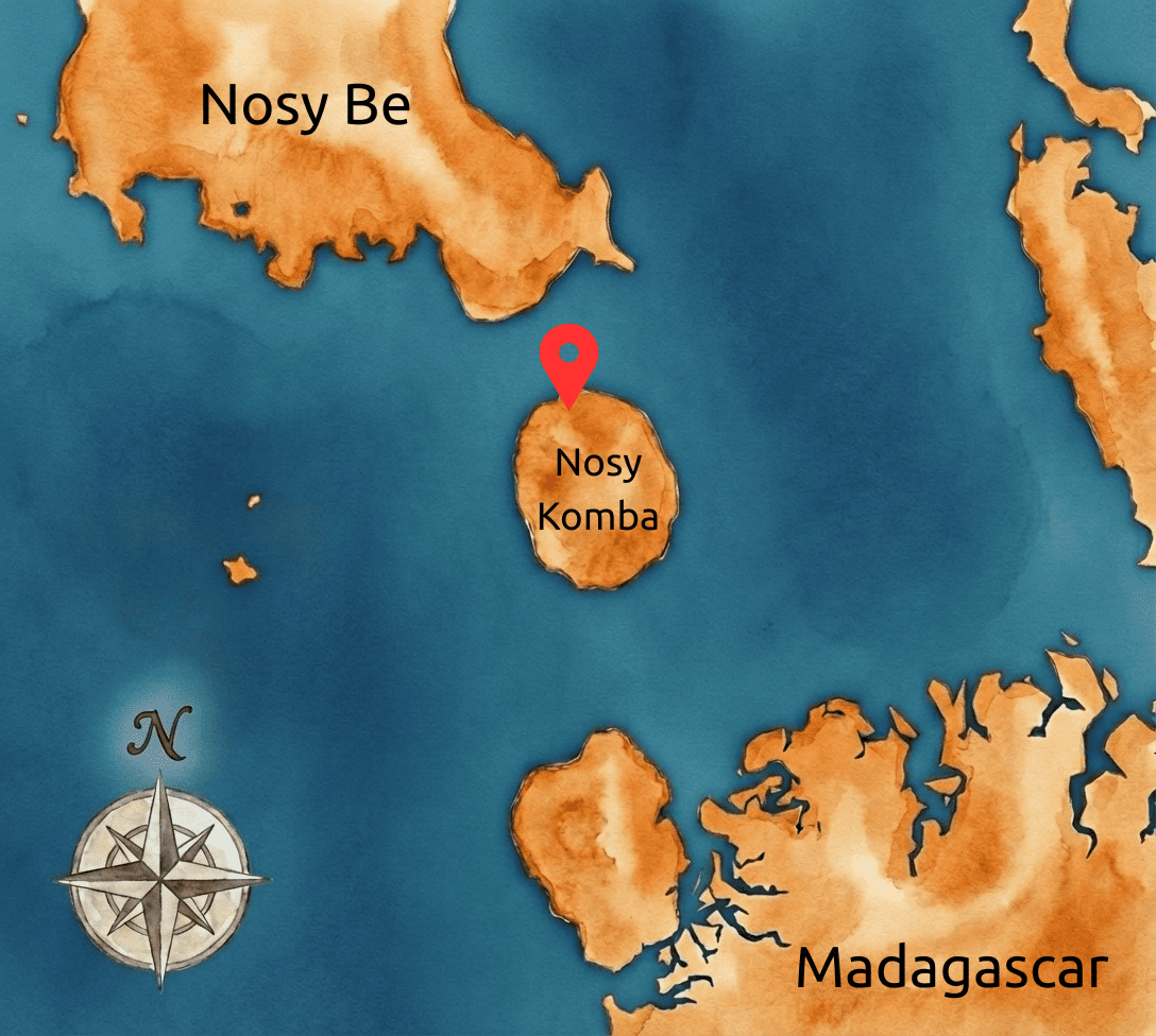 Carte de Nosy Komba