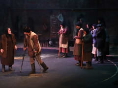 Театральная постановка, посвященная подвигам героев войны