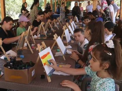 В Дербентском районе организовали развлекательное мероприятие для детей погибших участников СВО