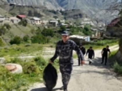 Работники ОМВД РФ по Гумбетовскому району приняли участие в субботнике