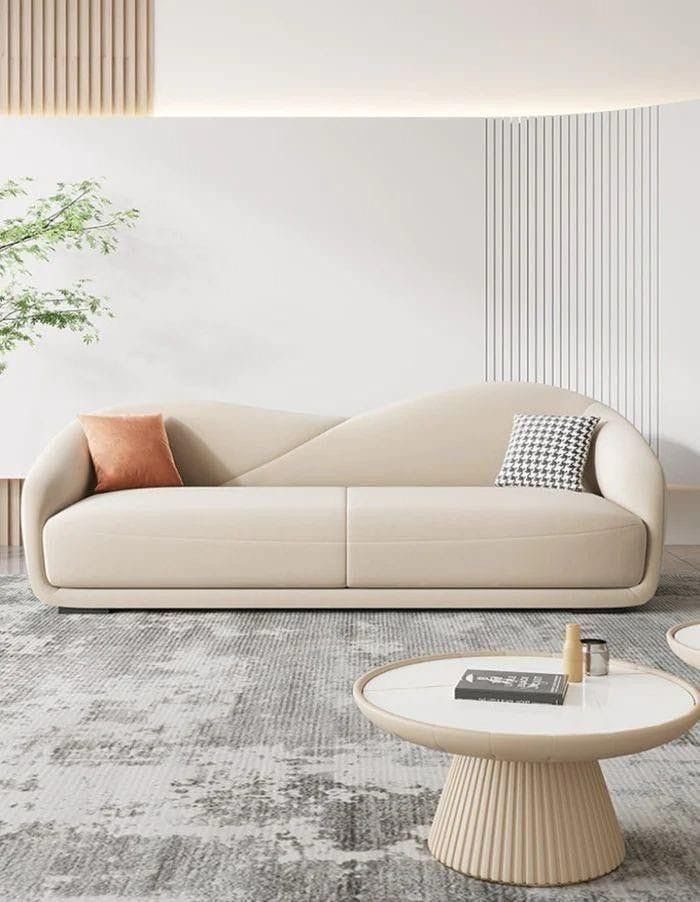 3 Seater Modern Curved Sofa