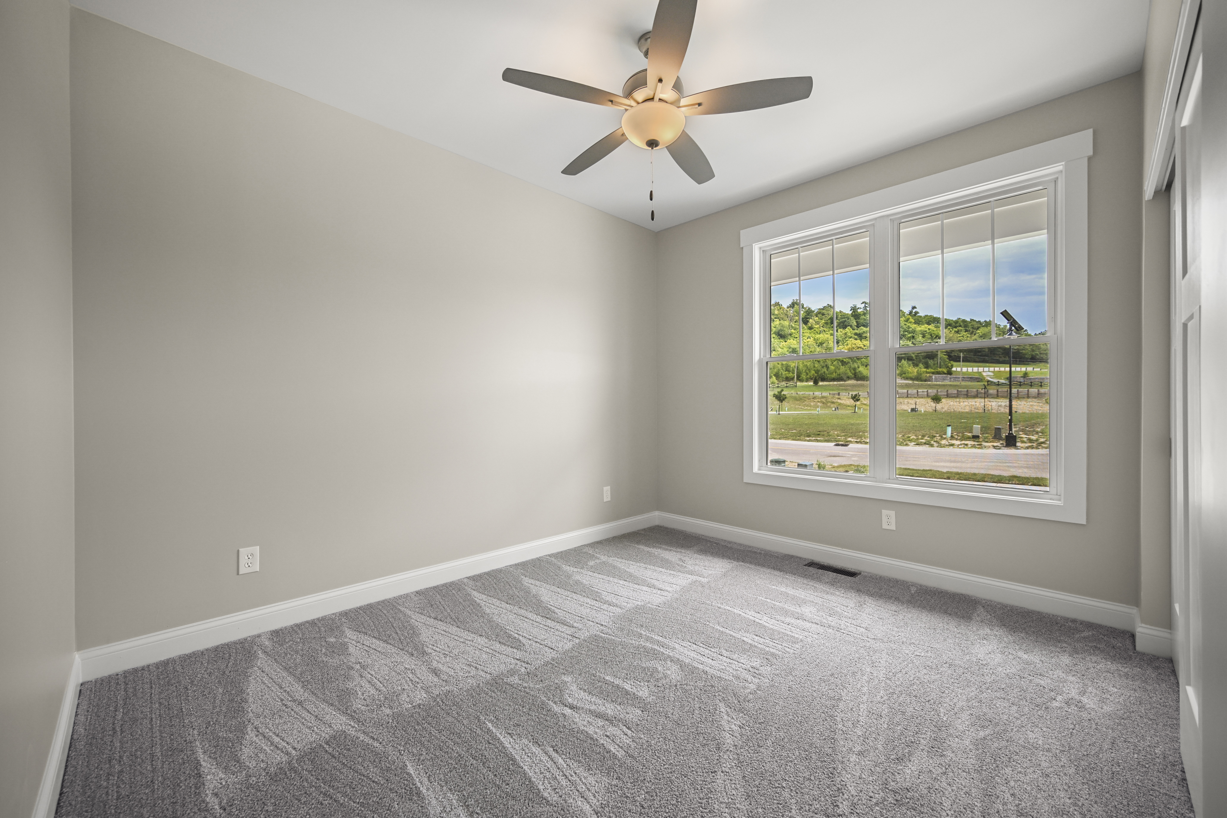 Master bedroom sitting area in Larkin custom home