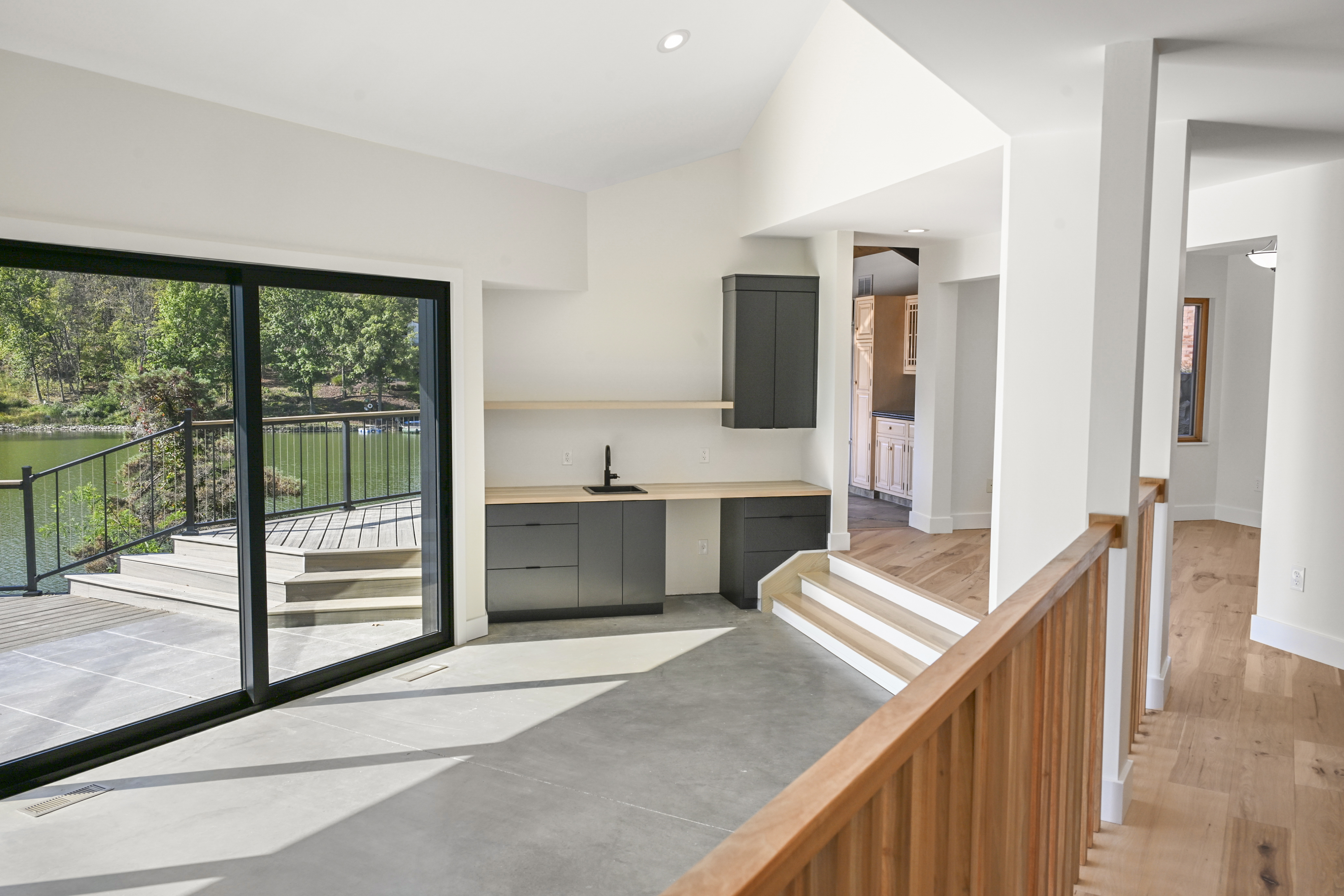Garage and driveway at Perfect custom home
