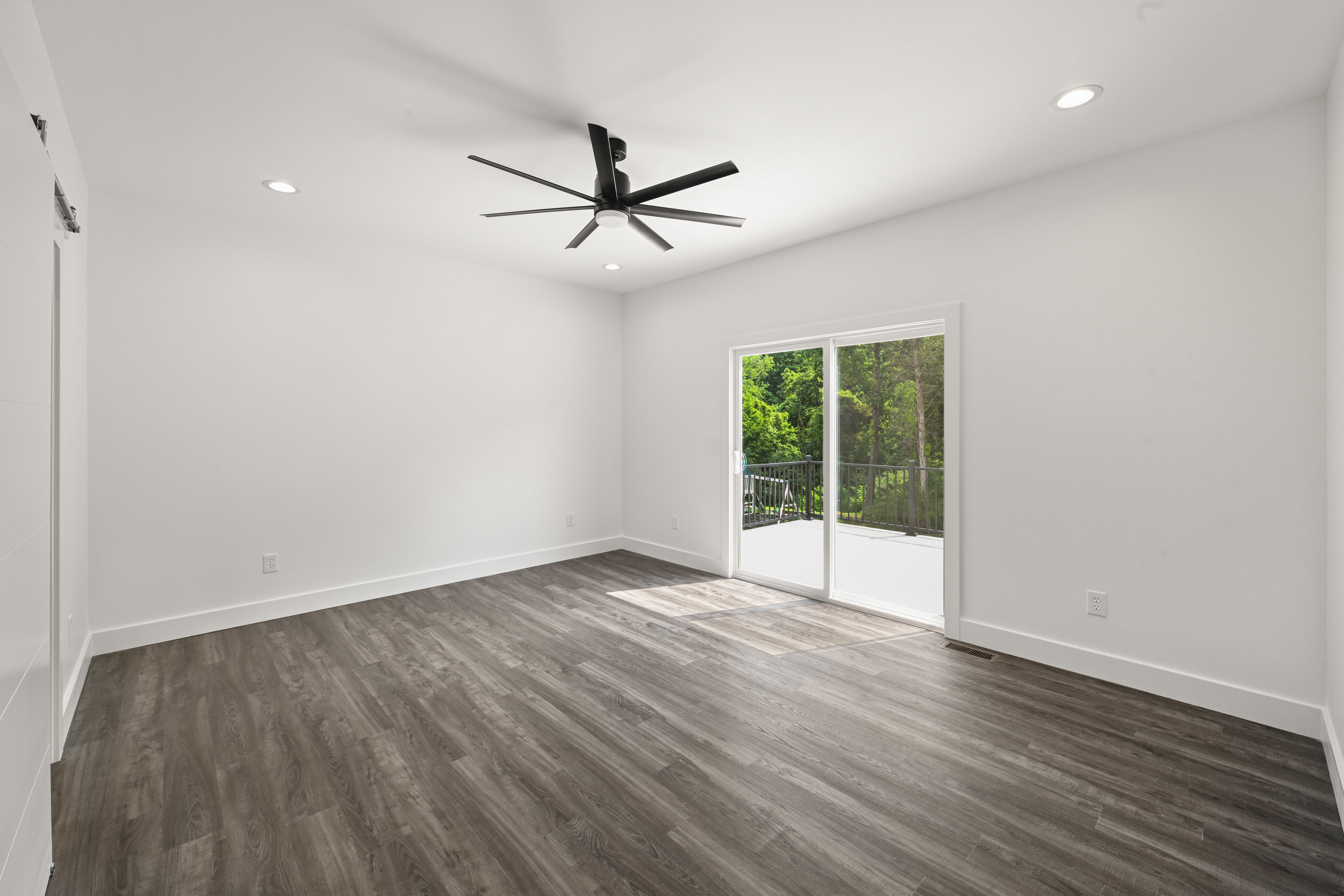 Breakfast nook with large windows in Cameron kitchen