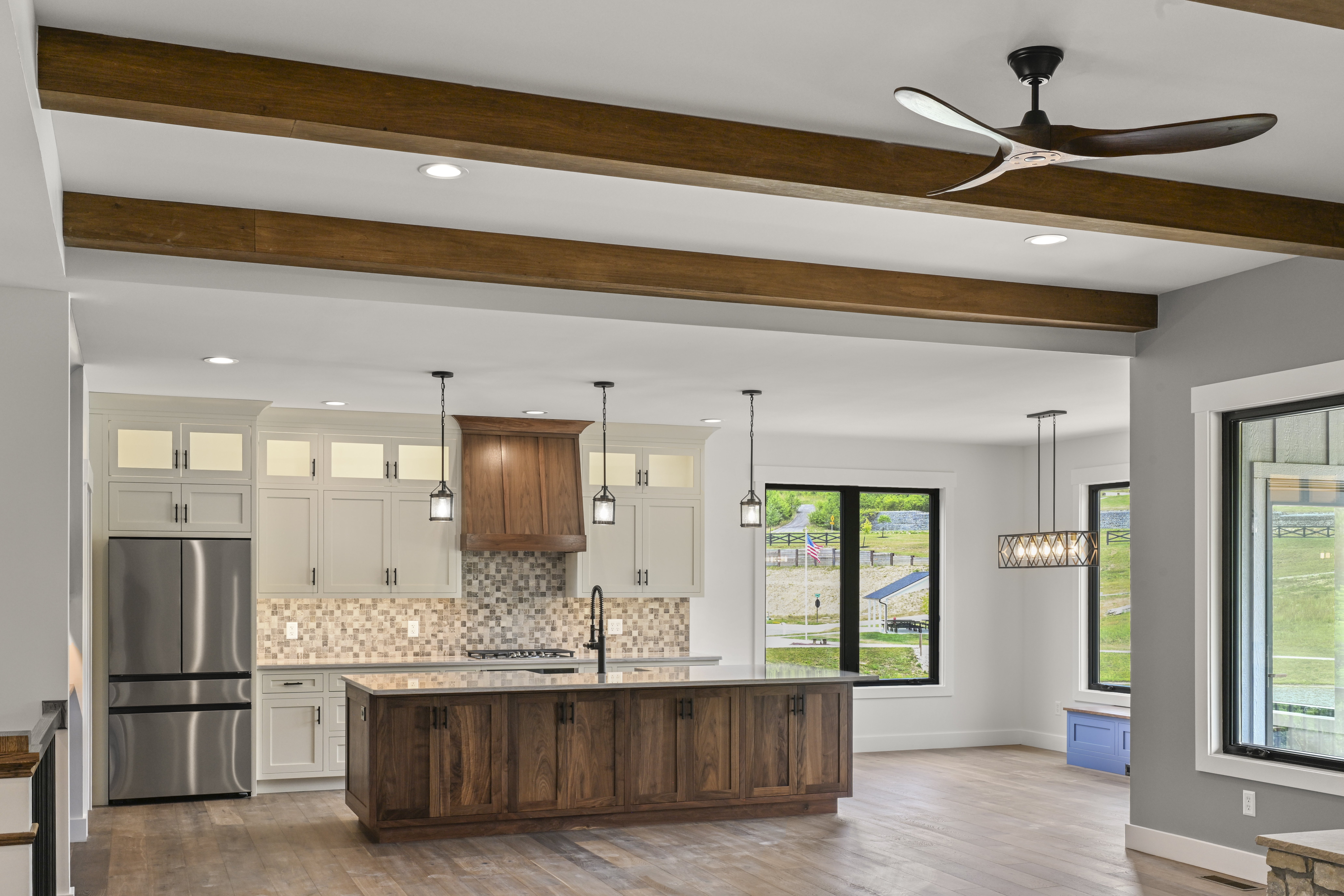 Custom trim and millwork detail in Caudill residence