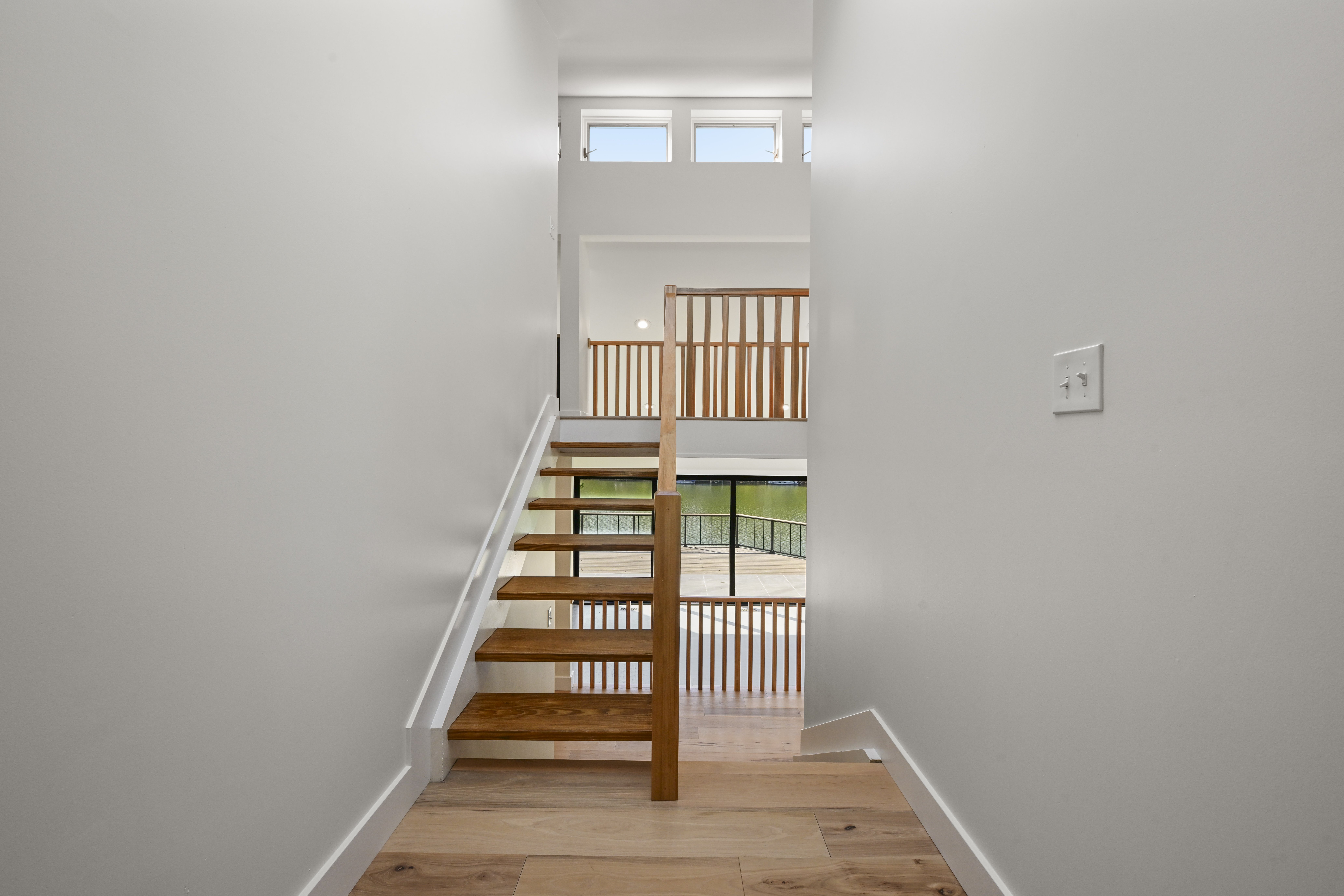 Hardwood flooring and finish detail in custom home