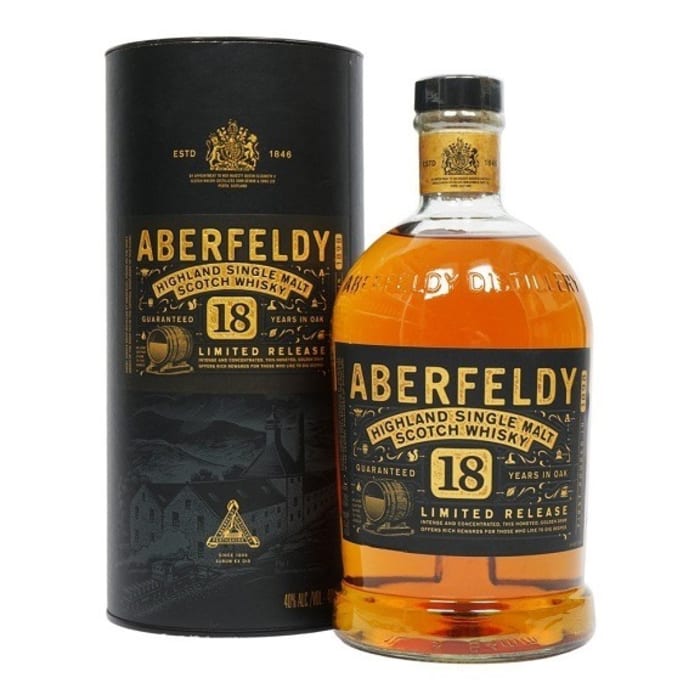 Aberfeldy 12 Year Old Highland Single Malt Scotch Whisky 700ml Bottle