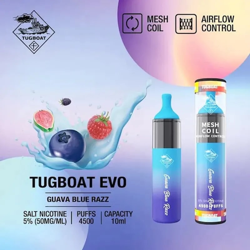 Tugboat Mesh Coil Guava Blue Razz