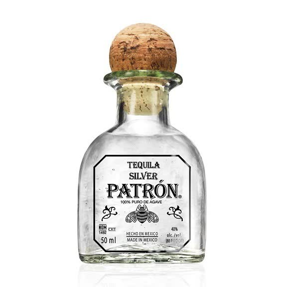 Patron Silver Tequila, 40% ABV - 750 ml Bottle