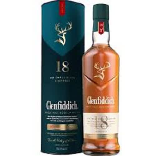 Glenfiddich 18 Years Old Scotch Whiskey