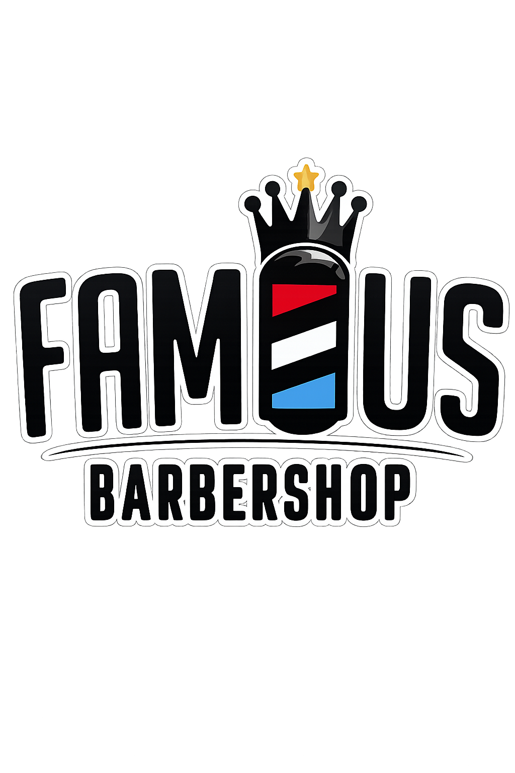 Famous Barber Shop Logo