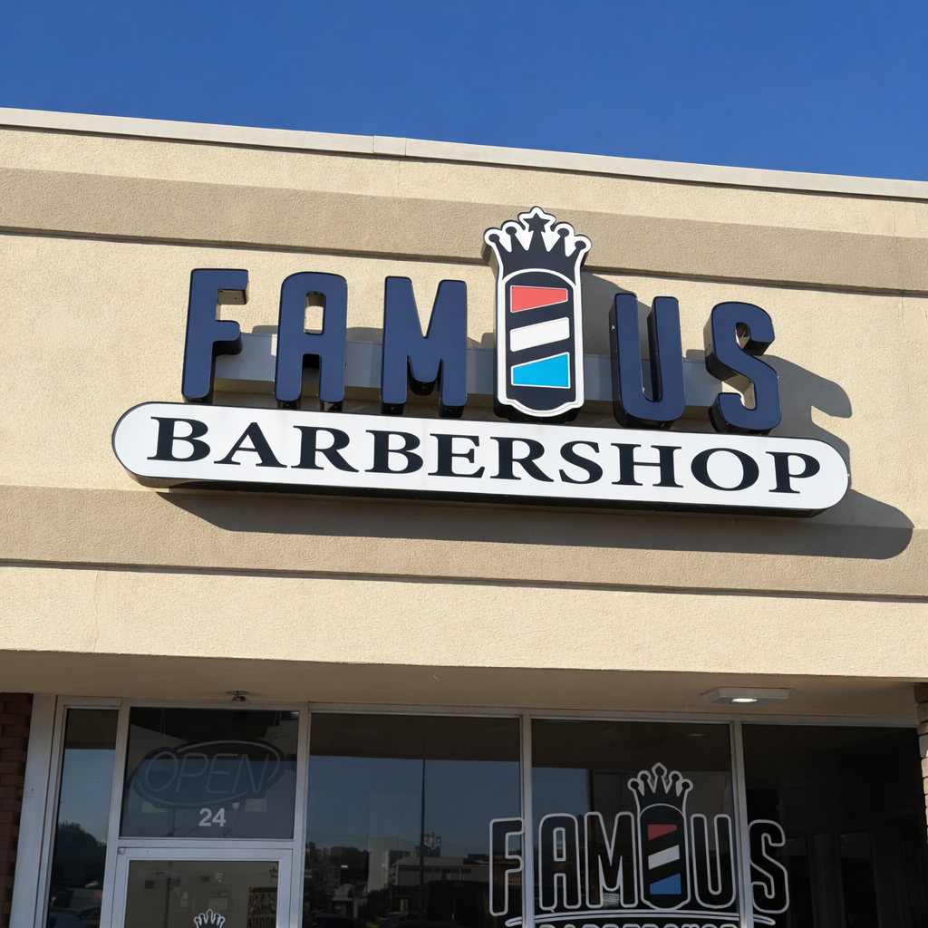 Famous Barbershop Exterior