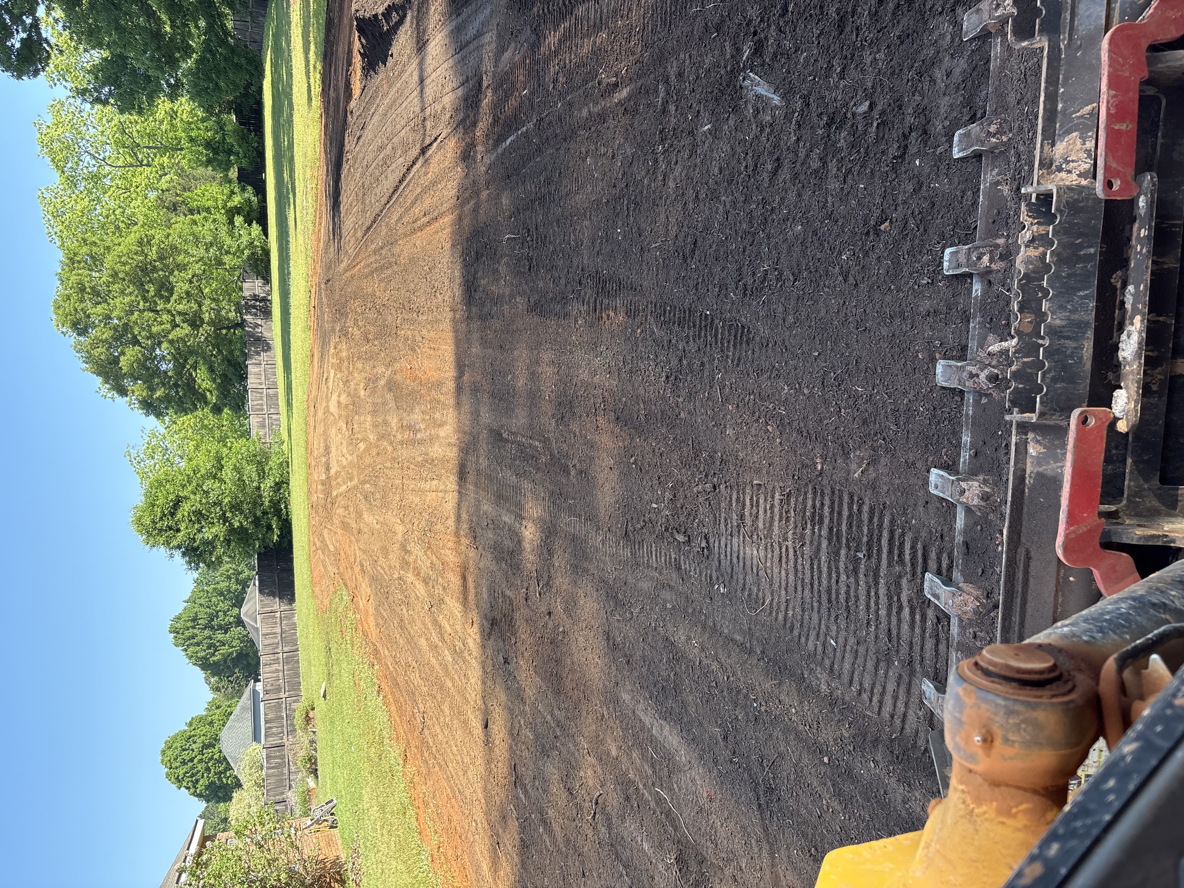 Heavy equipment used by Campbell's Construction & Hauling for land clearing and site work