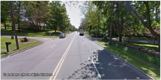 Bike Lanes on East Ave/Rt. 96 in Pittsford & Brighton