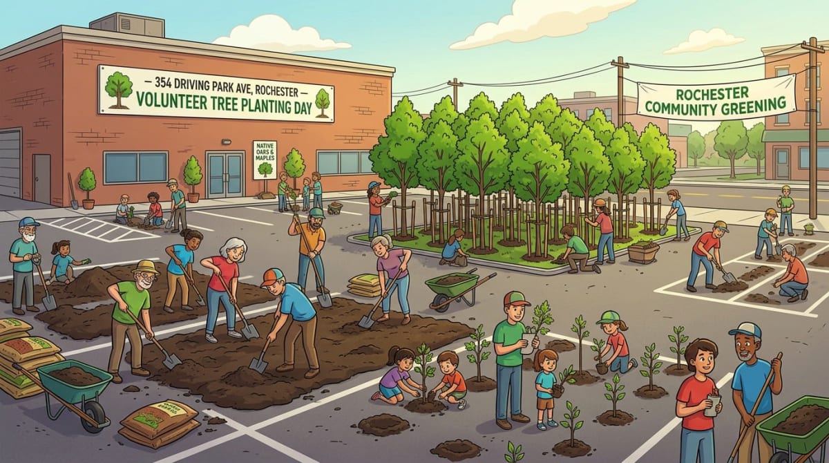 Rochester Is Planting a Forest on a Parking Lot — And It Could Change How the City Thinks About Green Space