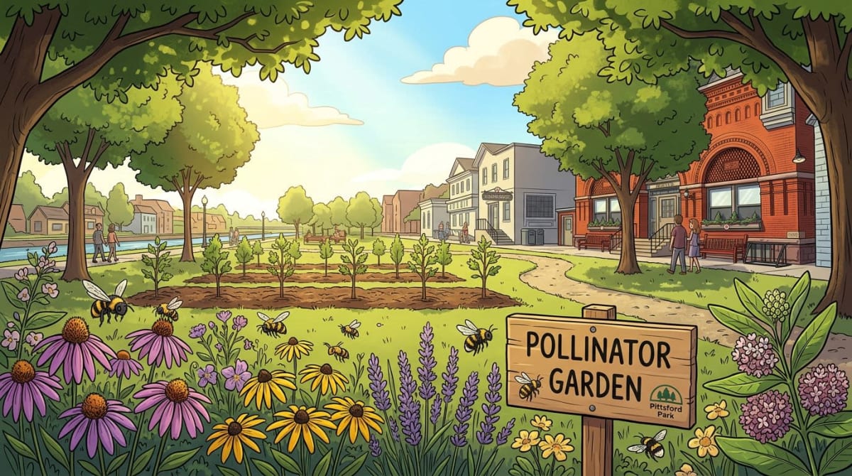 Pittsford Lands $10,000 Grant to Plant Native Trees and Build a Pollinator Garden
