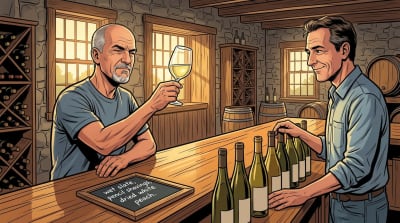 He cannot taste the terroir. He has learned to nod at the right moment.