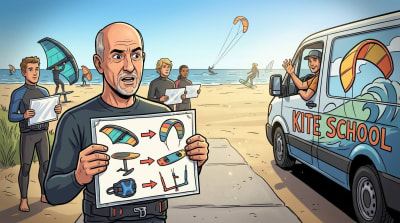 They do not hate kiteboarders. They just need you to know the difference. Every time.